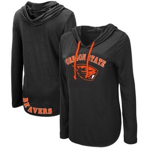 Colloseum My Lover Womens Hooded Oregon State Beavers Long Sleeve Top Medium